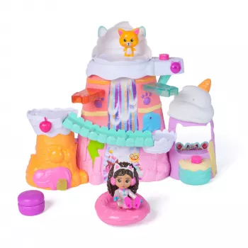 Žaidimų rinkinys Spin Master Gabby's Dollhouse: The Movie – Gabby's Saldumynų kalnas, 12 dalių su figūrėlėmis ir aksesuarais, nuo 3 metų