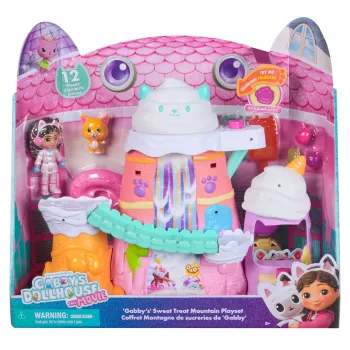 Žaidimų rinkinys Spin Master Gabby's Dollhouse: The Movie – Gabby's Saldumynų kalnas, 12 dalių su figūrėlėmis ir aksesuarais, nuo 3 metų