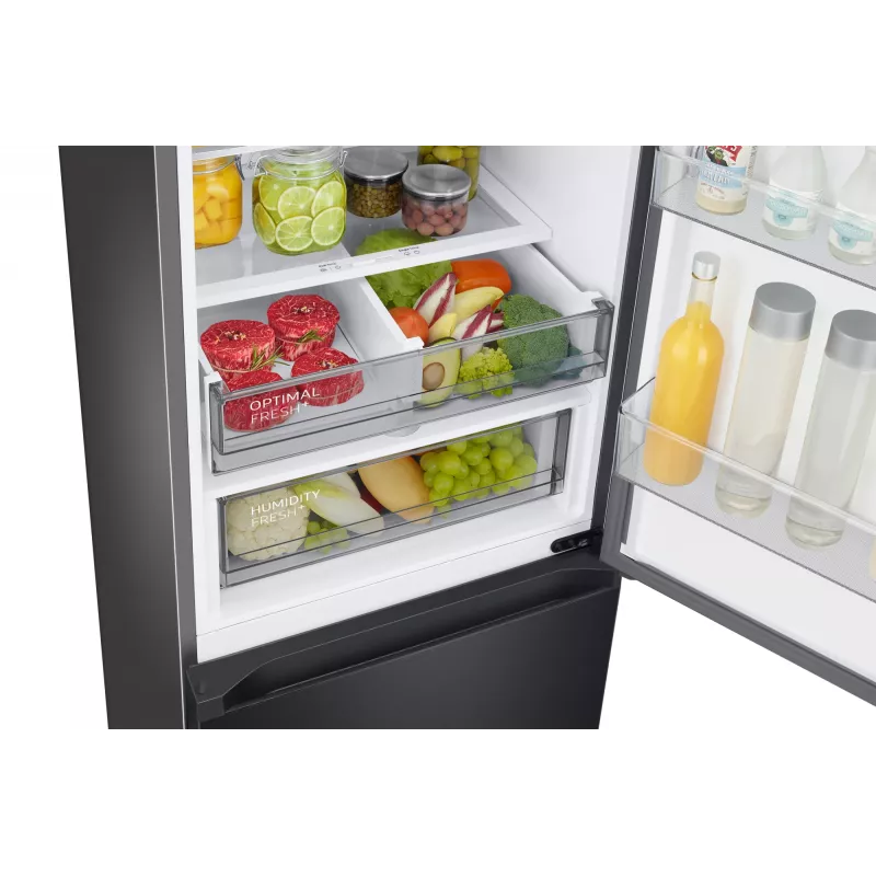 Samsung RL38C7B5BB1 laisvai pastatomas šaldytuvas, 387 L, juodas