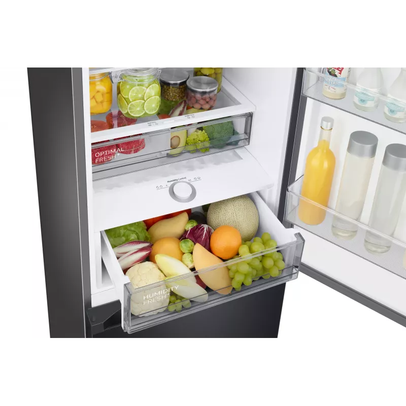 Samsung RL38C7B5BB1 laisvai pastatomas šaldytuvas, 387 L, juodas