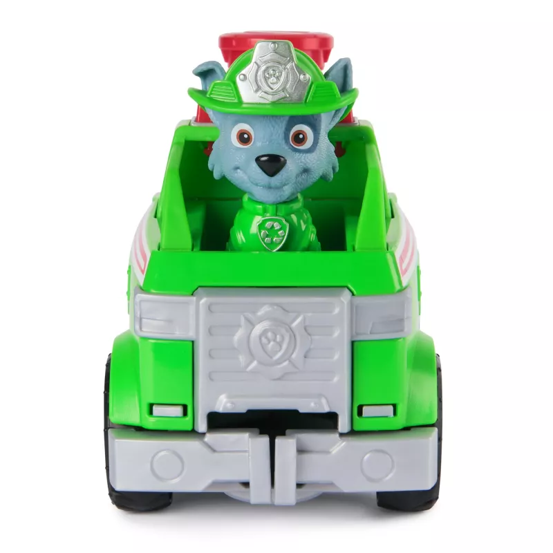 PAW Patrol Rocky Rescue Fire Tanker gelbėjimo sunkvežimis su figūrėle ir griebtuvu