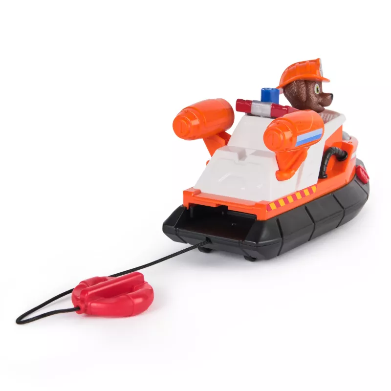 PAW Patrol Fire Rescue: Zuma gelbėjimo gaisrinis kateris su veikėju, gelbėjimo ratu, meškėnu ir žaisliniu kateriu, vaikų žaislai berniukams ir mergaitėms nuo 3 metų