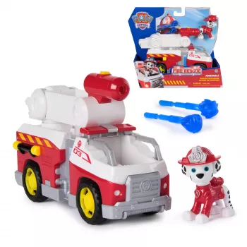 Žaislinis gaisrinis automobilis Spin Master Marshall Rescue Fire Engine su figūrėle, sviediniais, plastikinis, nuo 3 metų
