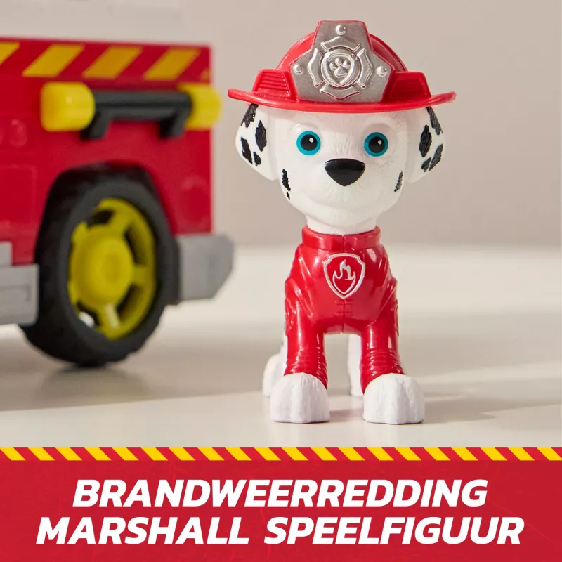 Žaislinis gaisrinis automobilis Spin Master Marshall Rescue Fire Engine su figūrėle, sviediniais, plastikinis, nuo 3 metų