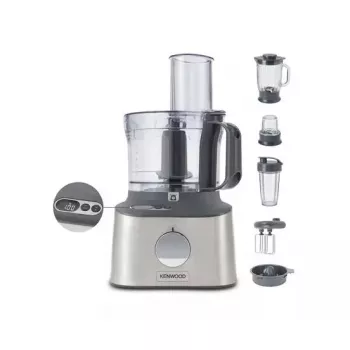 Virtuvinis kombainas Kenwood MultiPro Compact+ FDM316SS — 800 W, 2 L dubuo, pilka spalva, įmontuotos svarstyklės