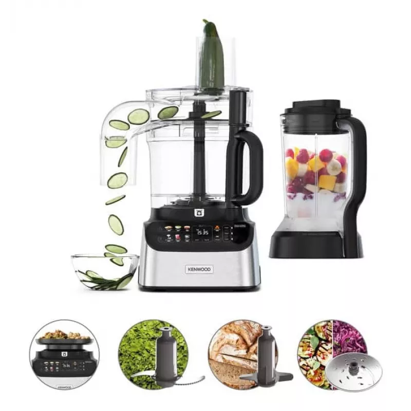 Kenwood MultiPro OneTouch virtuvinis kombainas 1000 W 3 L Juodas, Nerūdijantis plienas su svarstyklėmis