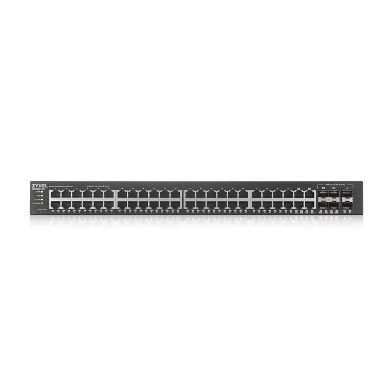 Zyxel GS2220-50-EU0101F valdomas tinklo jungiklis L2 Gigabit Ethernet (10/100/1000) juodas