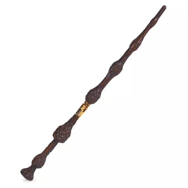 Wizarding World Harry Potter, 12 colių Magiška Kolekcinė Lazdelė Albus Dumbledore su Stovu ir Lieta Piktograma, Magiški Padarai, Aksesuaras Kostiumams