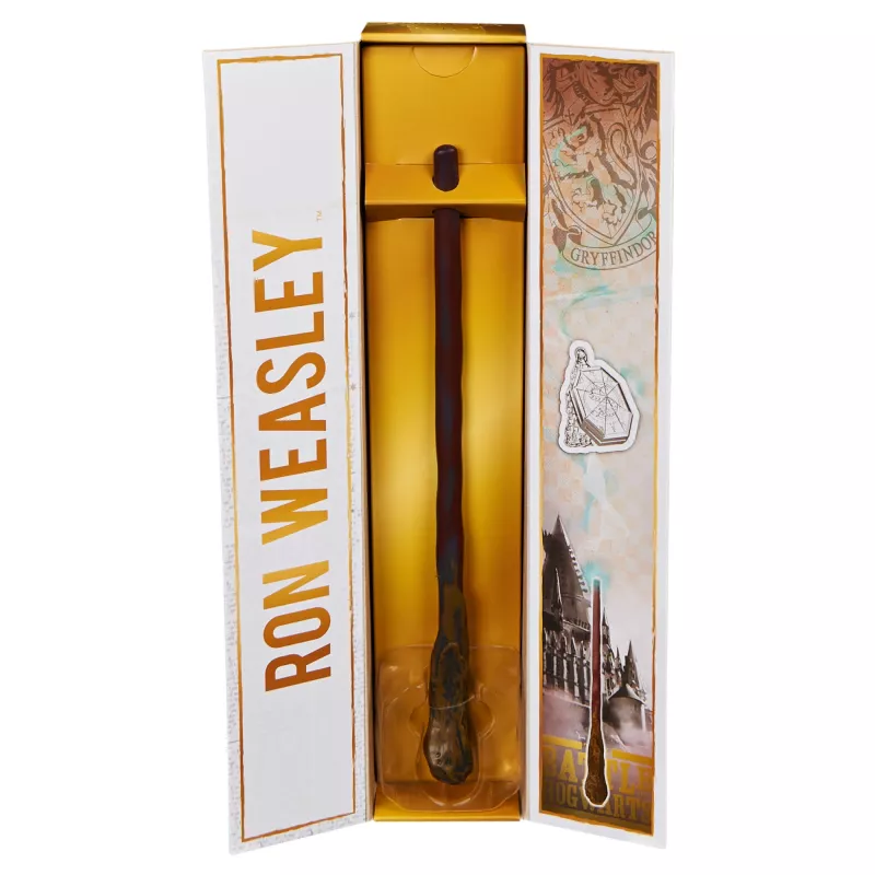 Spinmaster Ron Weasley Kolekcinė lazdelė 12 colių (30,5 cm) su stovu ir figūrėle