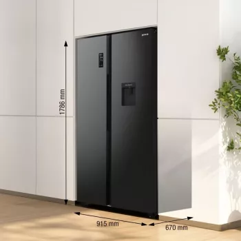 Gorenje NRR9185EABXLWD Šaldytuvas šaldiklis Side-by-Side 547 L juodas