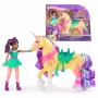 Mini lėlių rinkinys Usorteret Unicorn Academy Ava & Leaf Power of Friendship su permatomu balnu ir 2 aksesuarais, 168 mm, plastikas