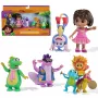 Dora, „Fantastiškų draugų“ dovanų rinkinys su Dora, Boots, Tico, Isa ir Fiesta Trio, žaislinės figūrėlės, vaikų žaislai mergaitėms ir berniukams nuo 3 metų