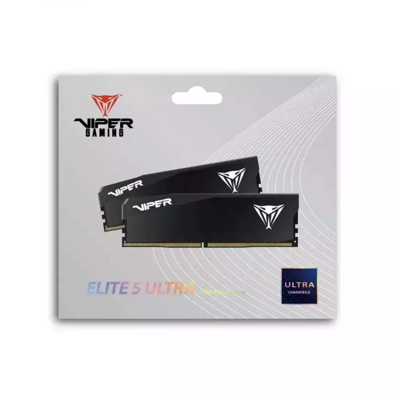 DDR5 RAM rinkinys PATRIOT Viper Elite 5 Ultra 64GB (2x32GB) 6000MHz CL28 1.4V su radiatoriumi