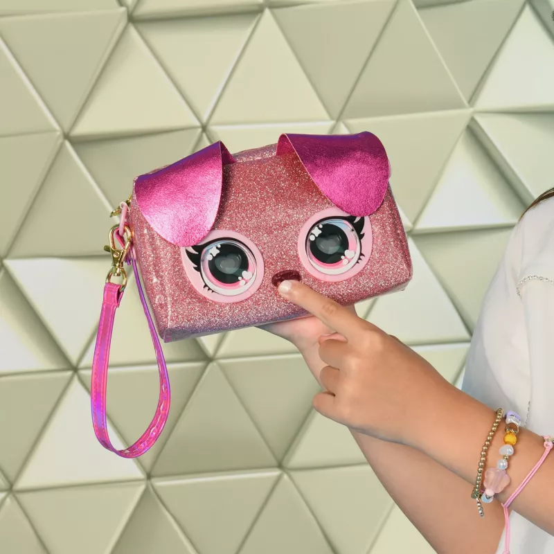 Purse Pets Keepin’ It Clutch Dazzling Diva Puppy – vaikiška rankinė su švytinčiomis akimis