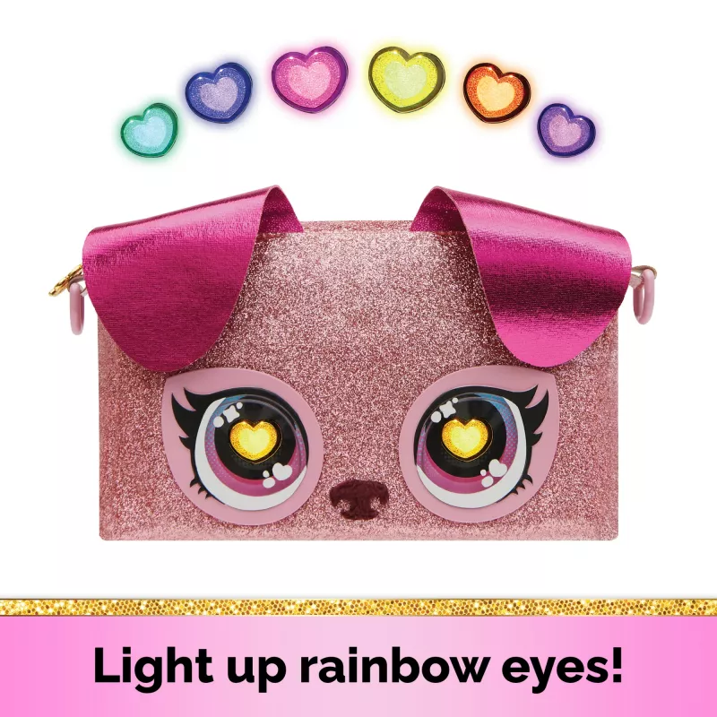 Purse Pets Keepin’ It Clutch Dazzling Diva Puppy – vaikiška rankinė su švytinčiomis akimis