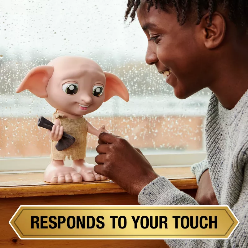 Interaktyvi figūrėlė Wizarding World Harry Potter Dobby su kalbėjimo funkcija, AAA, įvairiaspalvė