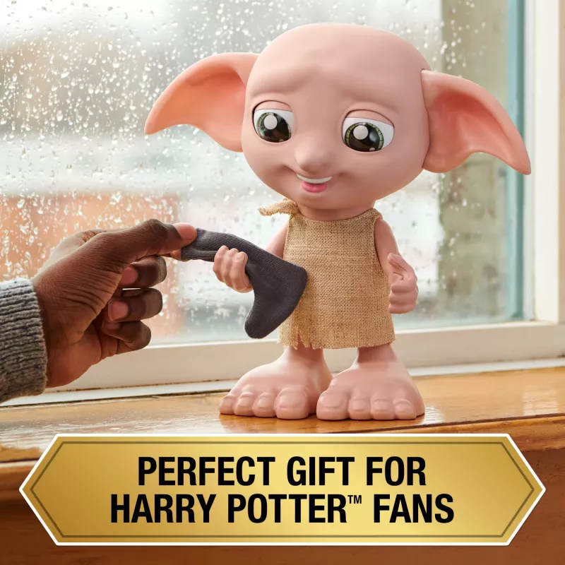 Interaktyvi figūrėlė Wizarding World Harry Potter Dobby su kalbėjimo funkcija, AAA, įvairiaspalvė