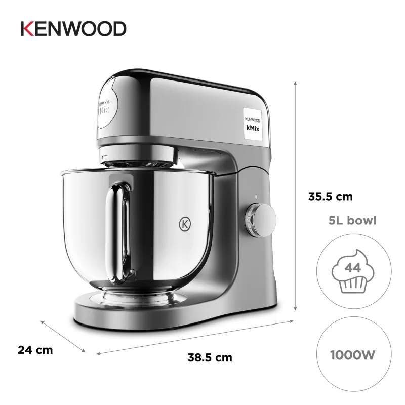 Kenwood kMix Special Edition KMX760ACH – 1000 W, chromuotas, nerūdijančio plieno dubuo
