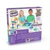 Kinetic Sand Sandbox rinkinys, mėlynas, 1 svaras formuojamo smėlio, 4 įrankiai ir formos, jutiminis žaislas vaikams nuo 3 metų