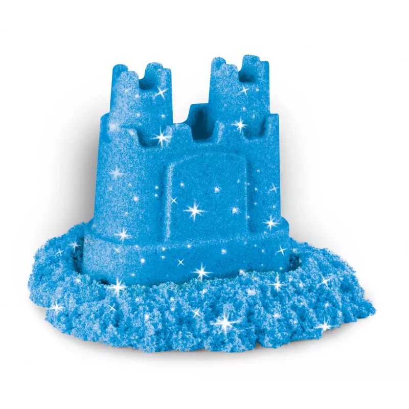 Kinetic Sand Shimmer 3 rinkinys su formelėmis ir 12 uncijų smėlio, vaikų kinetinis smėlis, 4 m., netoksiškas, plastikas, mėlyna, rožinė, violetinė