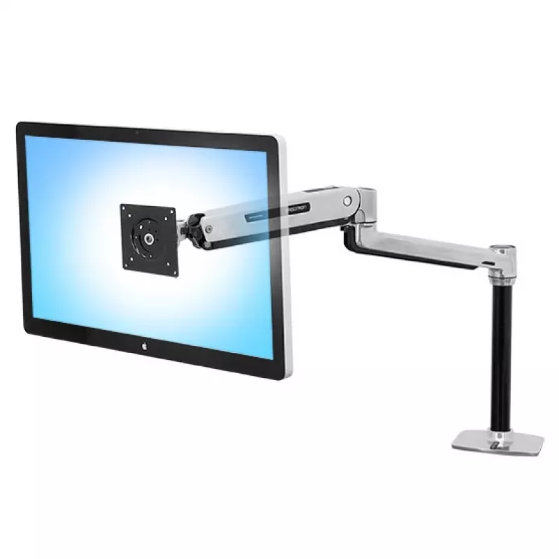 ERGOTRON LX stovo ranka monitoriui sėdint ir stovint (poliruotas aliuminis)