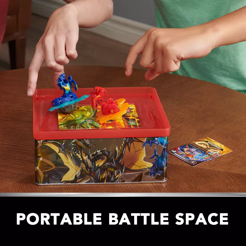 Bakugan Baku-tin su Special Attack Mantid, pritaikomas, besisukantis veiksmo žaislas ir laikymo dėžutė, vaikams nuo 6 metų
