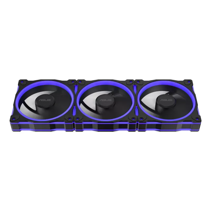 ASUS Prime MR120 ARGB Reverse Black 3in1 kompiuterio korpuso ventiliatorius 12 cm 3 vnt.