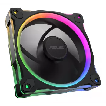 Ventiliatorius ASUS Prime MR120 ARGB juodas 12 cm su rankoviniu guoliu