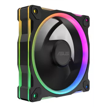 Ventiliatorius ASUS Prime MR120 ARGB juodas 12 cm su rankoviniu guoliu