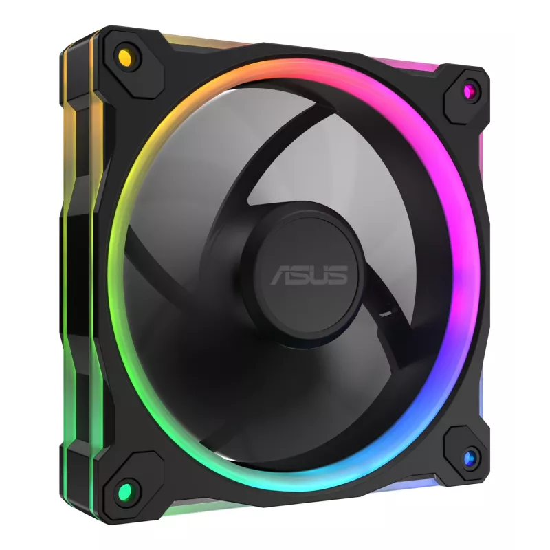 Ventiliatorius ASUS Prime MR120 ARGB juodas 12 cm su rankoviniu guoliu