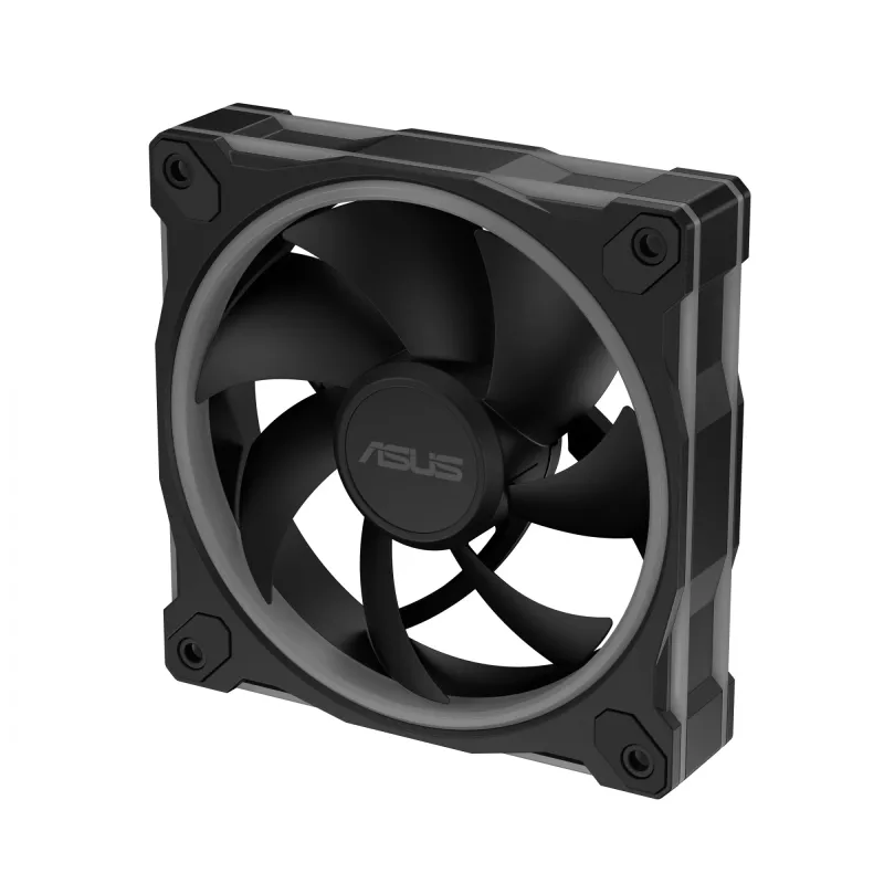Ventiliatorius ASUS Prime MR120 ARGB juodas 12 cm su rankoviniu guoliu