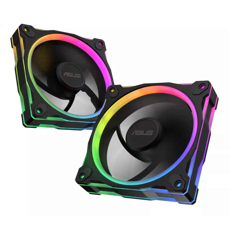 Ventiliatorius ASUS Prime MR120 ARGB juodas 12 cm su rankoviniu guoliu