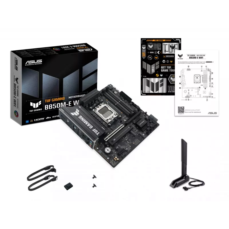 Motininė plokštė ASUS TUF GAMING B850M-E WIFI AMD B850 Socket AM5 micro ATX