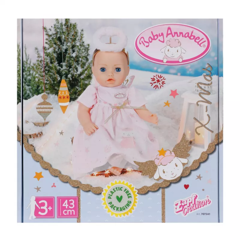 Kalėdinis drabužių komplektas lėlei Zapf Creation Baby Annabell Season X-Mas Outfit 43 cm