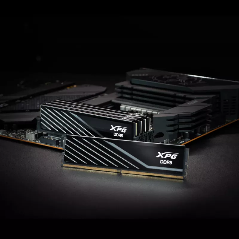 DIMM 32 GB DDR5-6400 (2x 16 GB) Dual-Kit, Arbeitsspeicher schwarz, AX5U6400C3216G-DTLABRBK, XPG Lancer Blade RGB, INTEL XMP, AMD EXPO