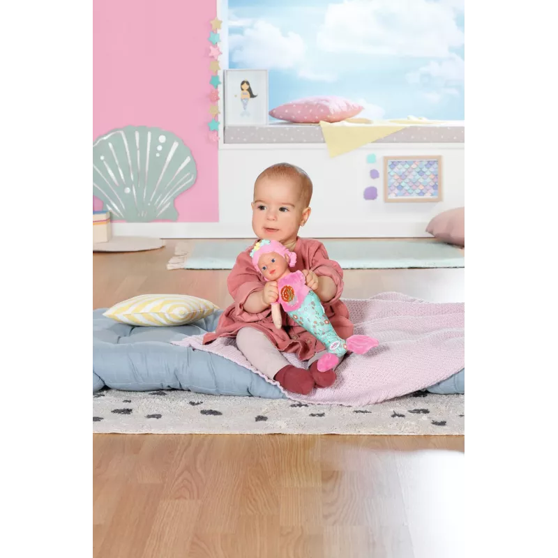 Kūdikio lėlė BABY born Undinė 33 cm skalbiama įvairiaspalvė