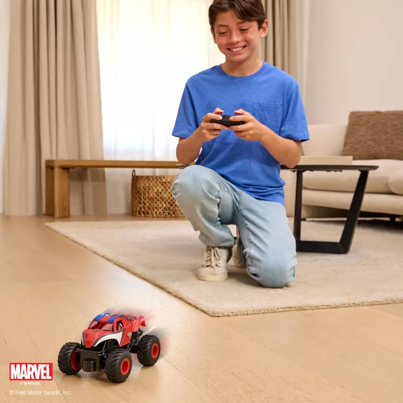 Monster Jam , Marvel „Žmogus voras“ RC Monster Truck, mastelis 1:24, žaislas vaikams nuo 4 metų