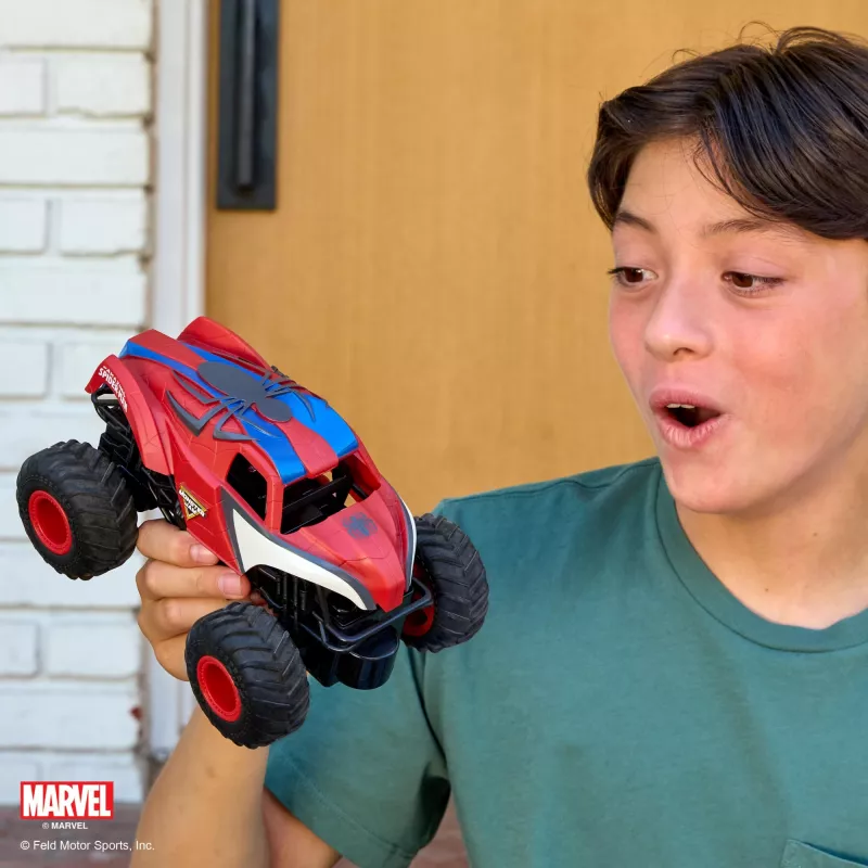 Monster Jam , Marvel „Žmogus voras“ RC Monster Truck, mastelis 1:24, žaislas vaikams nuo 4 metų