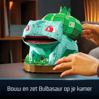 4D Build Pokémon Bulbazaur 3D Modelio Rinkinys – Kanto Pirmojo Partnerio Kolekcija, 195 Detalių, Nuo 12 Metų