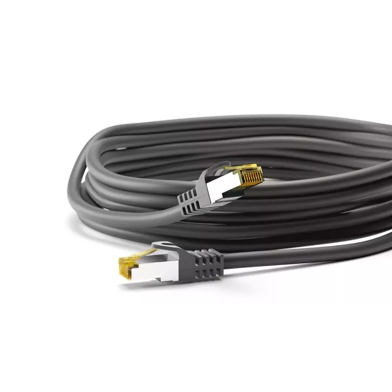 Tinklo kabelis Goobay 91590 RJ-45 Cat7 1 m Juodas