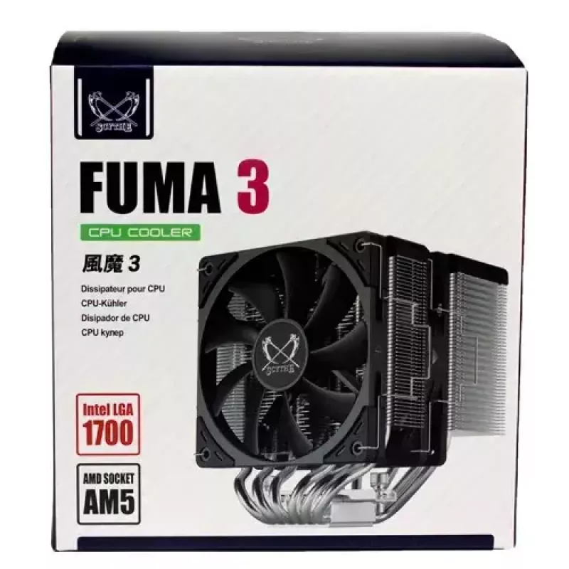 Oro aušintuvas Scythe Fuma 3 12 cm Juodas 39.44 cfm 114.89 m³/h