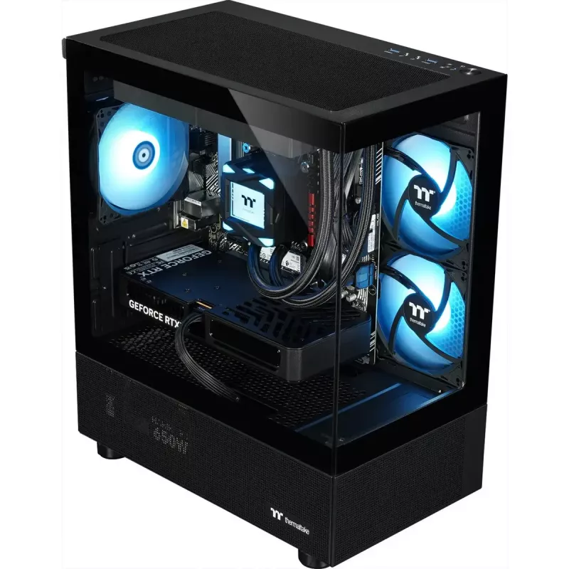 Stalinis žaidimų kompiuteris THERMALTAKE FTW A-Line LCS 5060 juodas/permatomas su Windows 11 Pro