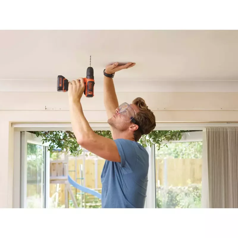 Gręžtuvas su pistoleto rankena Black & Decker BDCDD12-QW, be rakto, 1,5 Ah