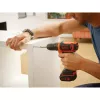 Gręžtuvas su pistoleto rankena Black & Decker BDCDD12-QW, be rakto, 1,5 Ah