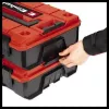 Dėžutė smulkioms detalėms Einhell E-Case S-F polipropileno juoda raudona 42x28x9,5 cm