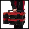 Dėžutė smulkioms detalėms Einhell E-Case S-F polipropileno juoda raudona 42x28x9,5 cm