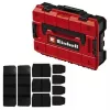 Dėžutė smulkioms detalėms Einhell E-Case S-F polipropileno juoda raudona 42x28x9,5 cm