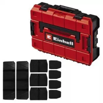 Dėžutė smulkioms detalėms Einhell E-Case S-F polipropileno juoda raudona 42x28x9,5 cm