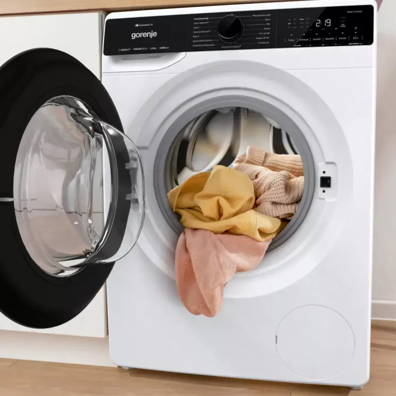 Skalbimo mašina Gorenje G600 WPNA94A1TS pakrovimas iš priekio 9 kg 1300 aps./min. Balta A