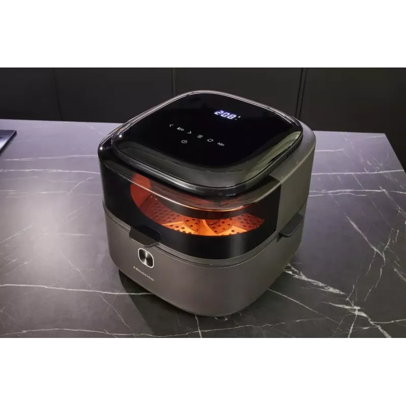 Karšto oro gruzdintuvė Hisense HAF1350DR, viena, 6,7 L, 1350 W, juoda